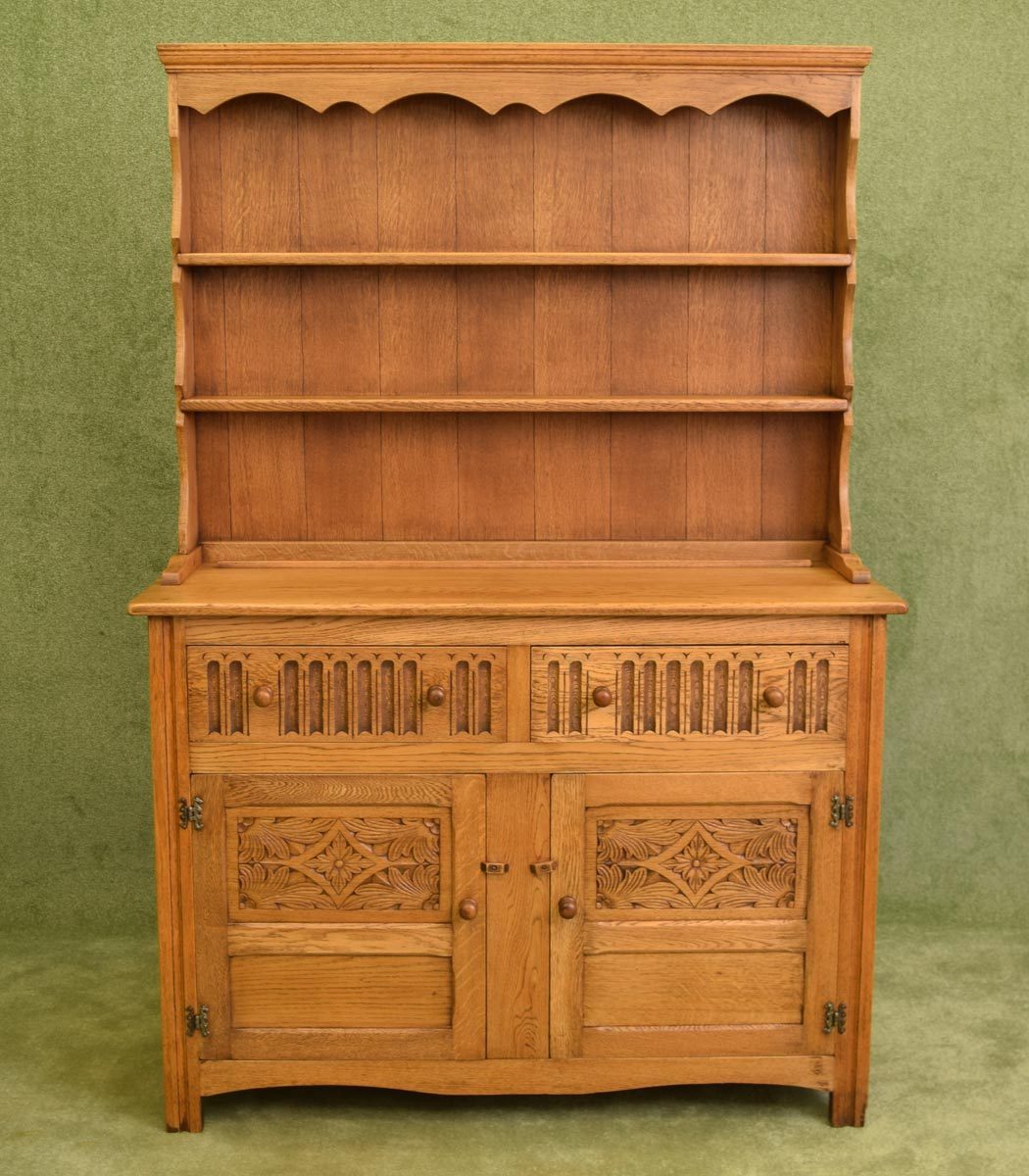 Carved Oak Dresser