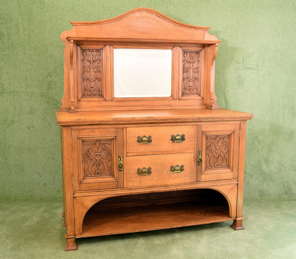 Arts & Crafts Style Oak Sideboard