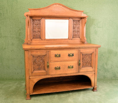 Arts & Crafts Style Oak Sideboard