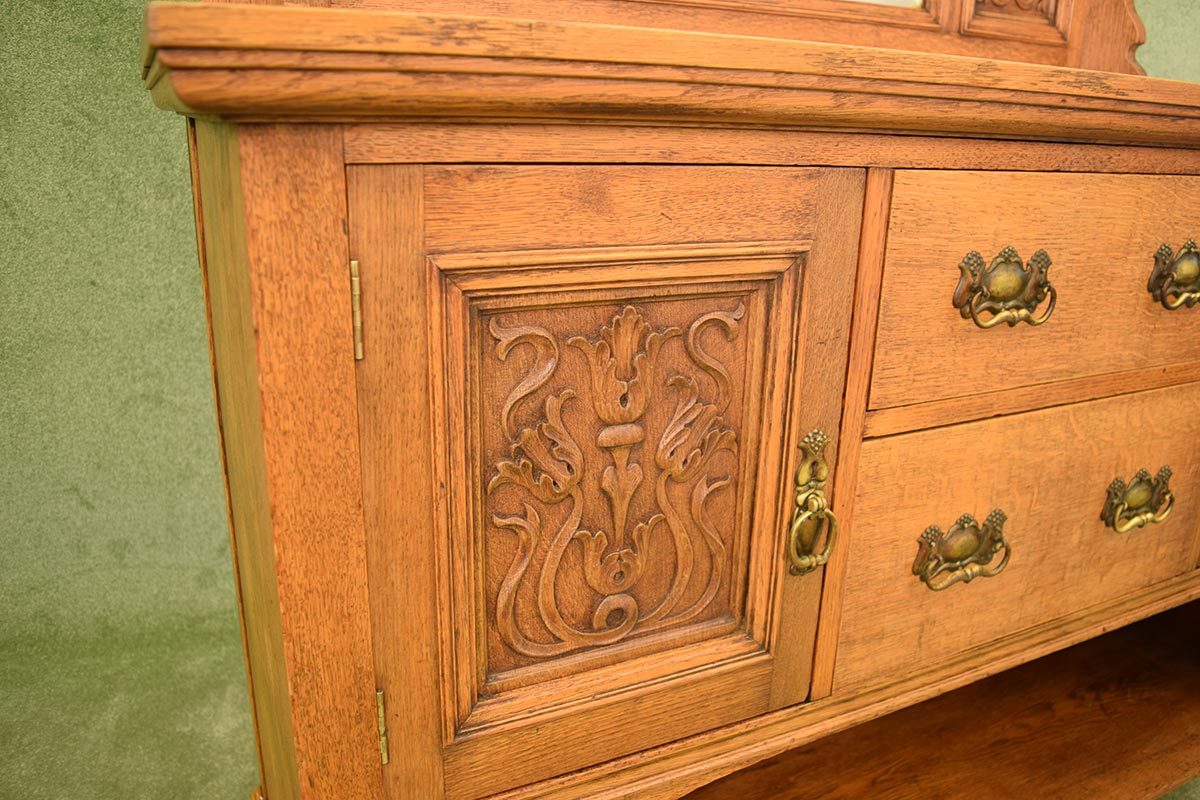 Arts & Crafts Style Oak Sideboard