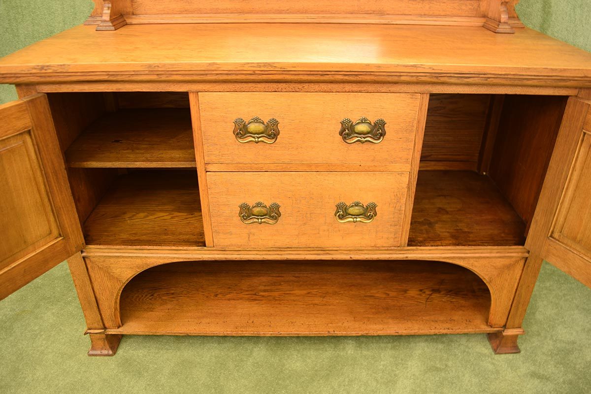 Arts & Crafts Style Oak Sideboard
