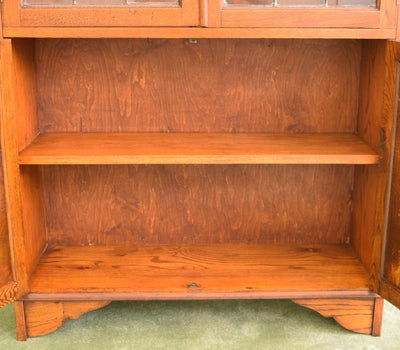 Vintage Oak Glazed Bookcase