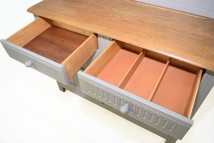 Retro Painted Oak Dresser