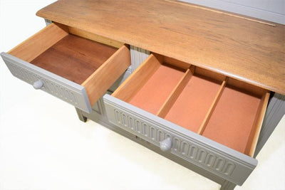 Retro Painted Oak Dresser