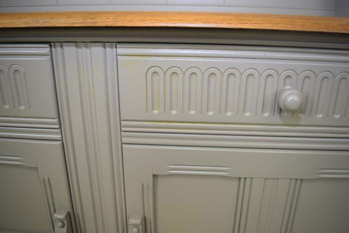 Retro Painted Oak Dresser