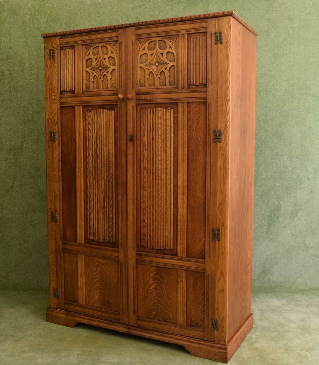 Carved Oak Wardrobe