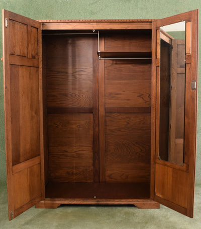 Carved Oak Wardrobe