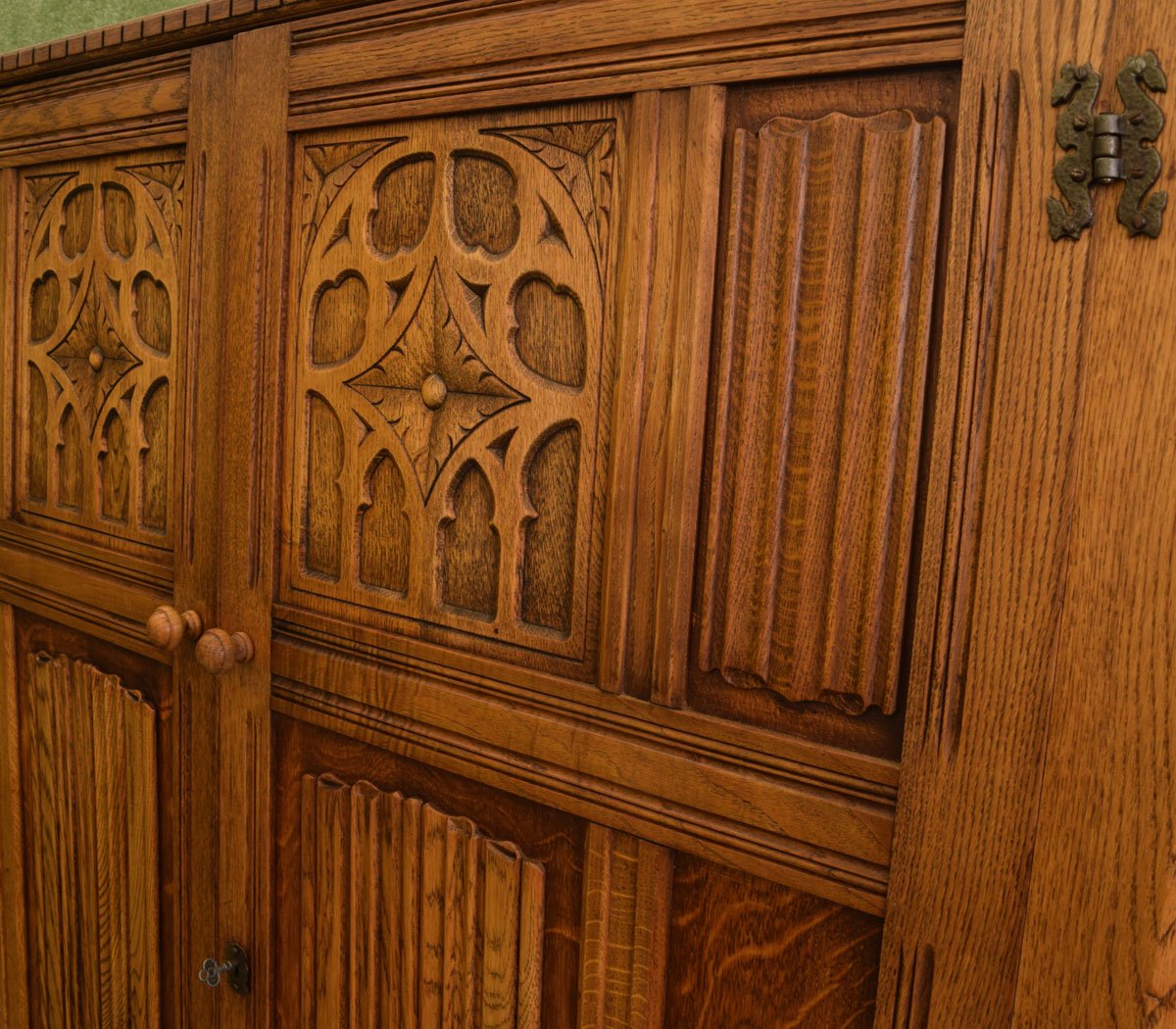 Carved Oak Wardrobe