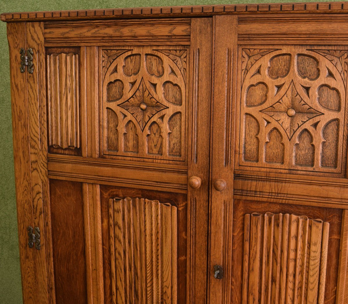 Carved Oak Wardrobe