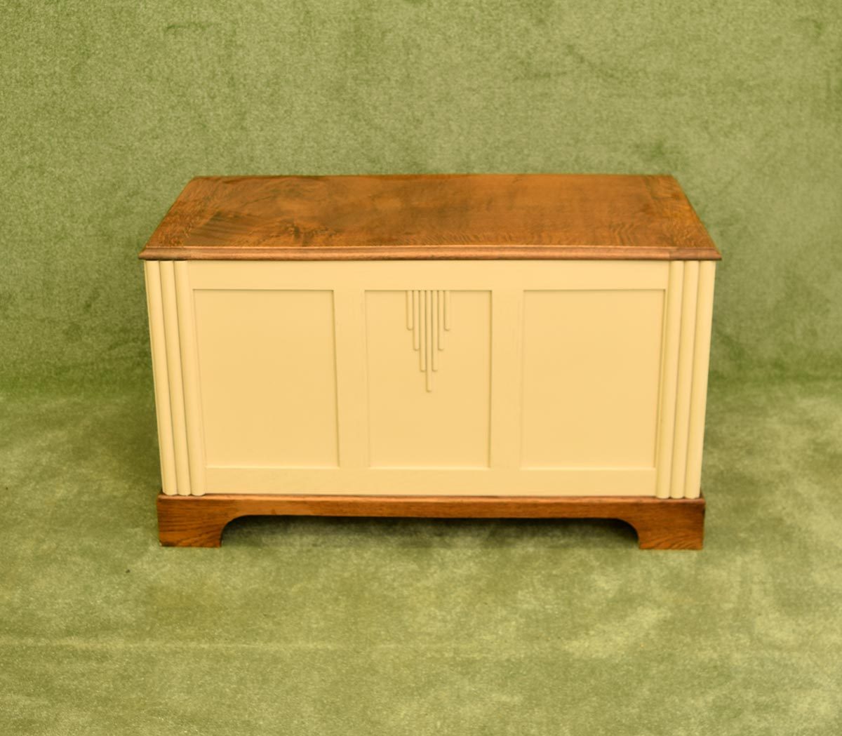 Painted Oak Blanket Box