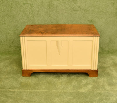 Painted Oak Blanket Box