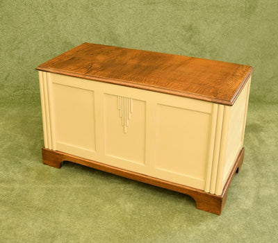 Painted Oak Blanket Box