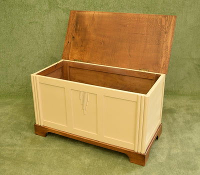Painted Oak Blanket Box