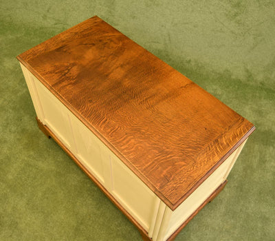 Painted Oak Blanket Box