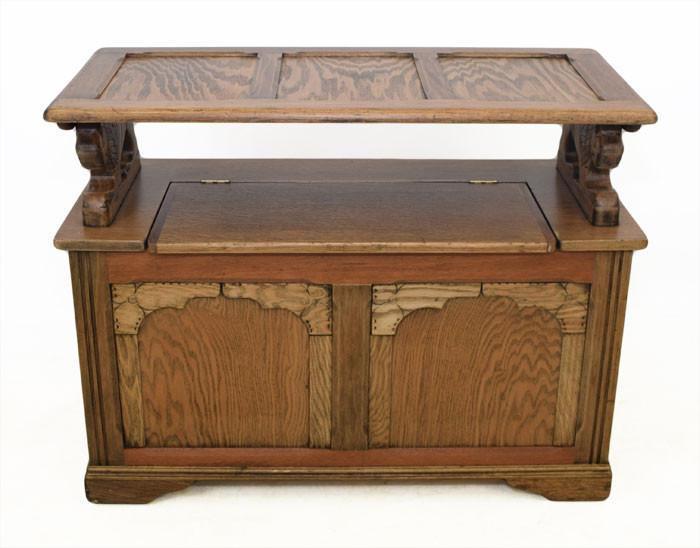 Restored Oak Monks Bench