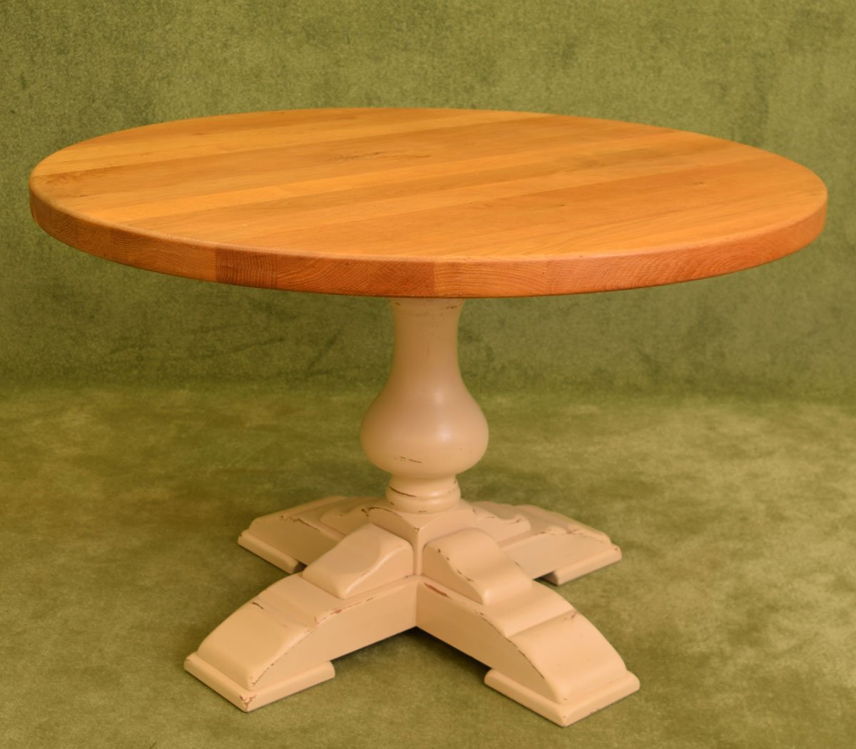 Restored Painted Dutch Oak Table & 4 Chairs