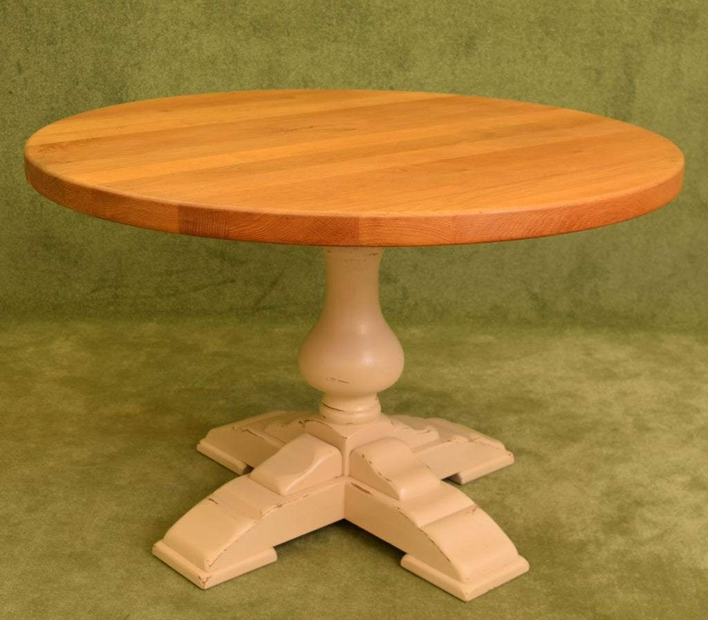 Restored Painted Dutch Oak Table & 4 Chairs