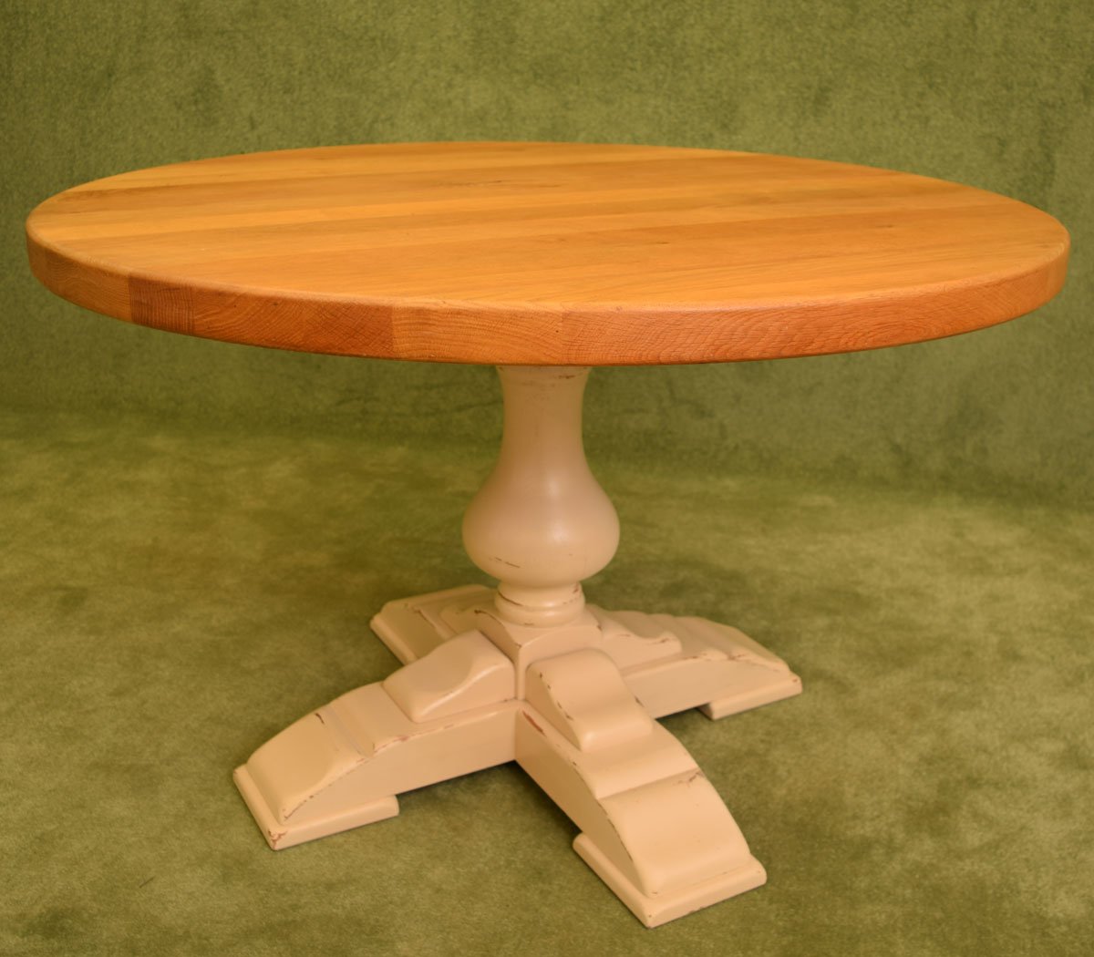 Restored Painted Dutch Oak Table & 4 Chairs