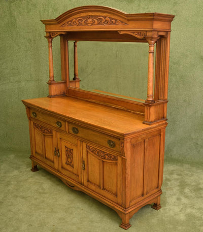 Arts and Crafts Mirror Back Sideboard