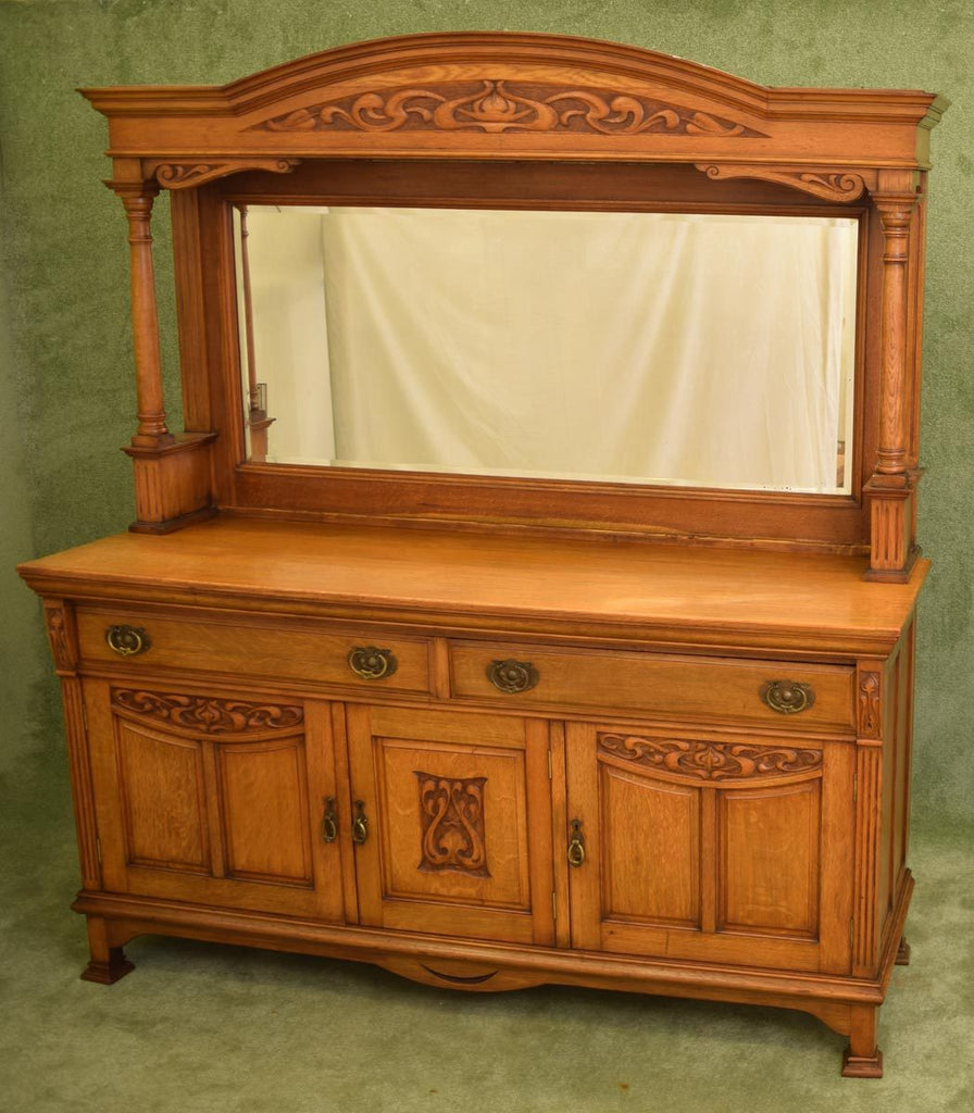 Arts and Crafts Mirror Back Sideboard
