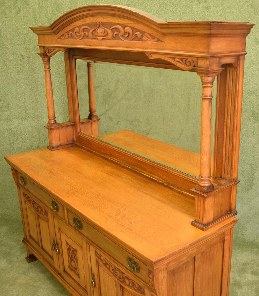 Arts and Crafts Mirror Back Sideboard