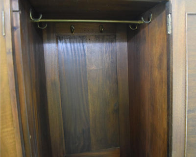 Edwardian Mahogany & Burr Walnut Wardrobe