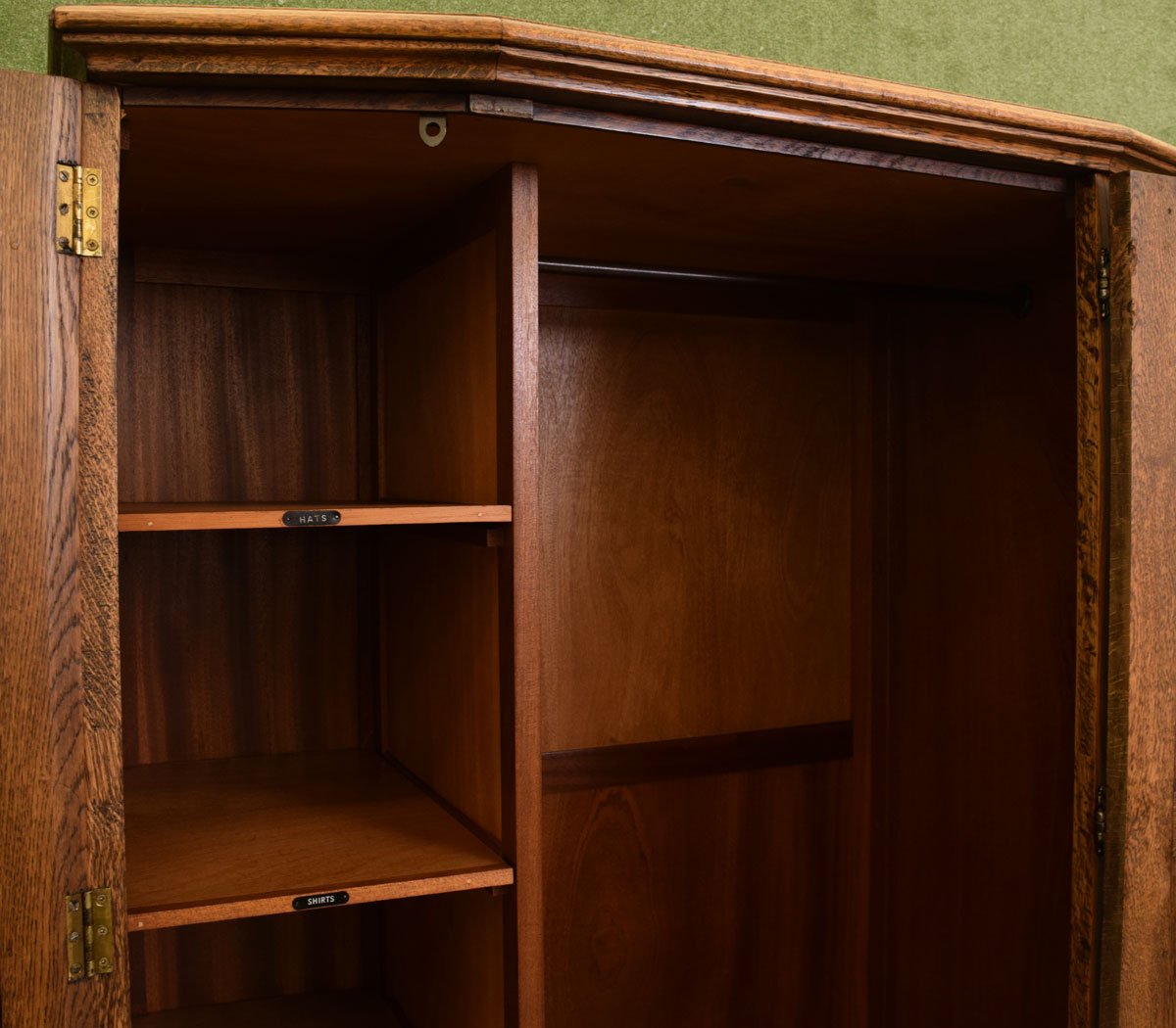 Restored Carved Oak Wardrobe