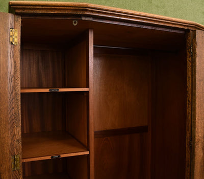 Restored Carved Oak Wardrobe