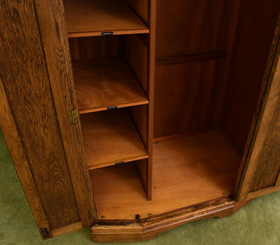 Restored Carved Oak Wardrobe
