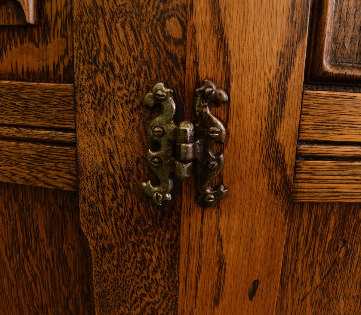Restored Carved Oak Wardrobe