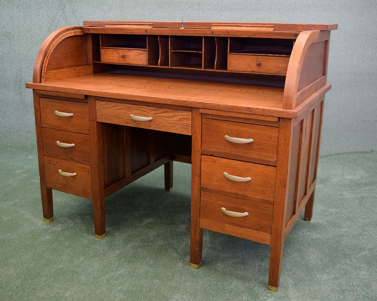 Restored Roll-Top Desk