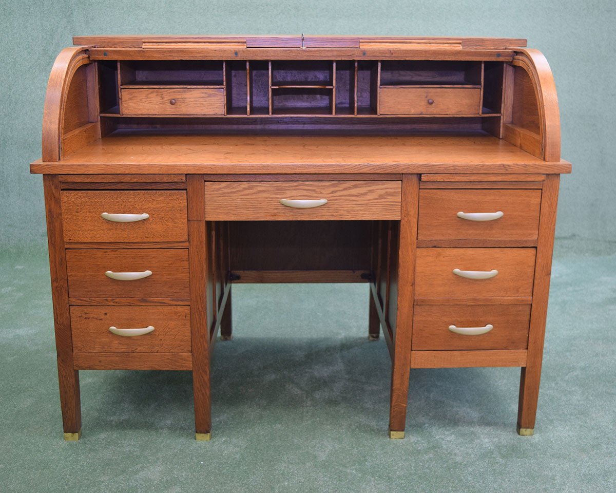 Restored Roll-Top Desk
