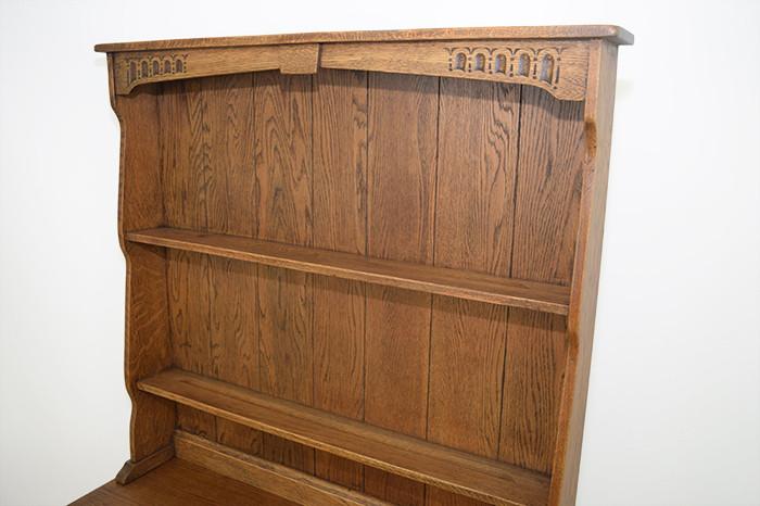 Vintage Small Carved Oak Dresser