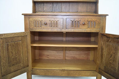 Vintage Small Carved Oak Dresser