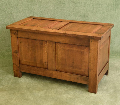 Restored Oak Blanket Box / Ottoman