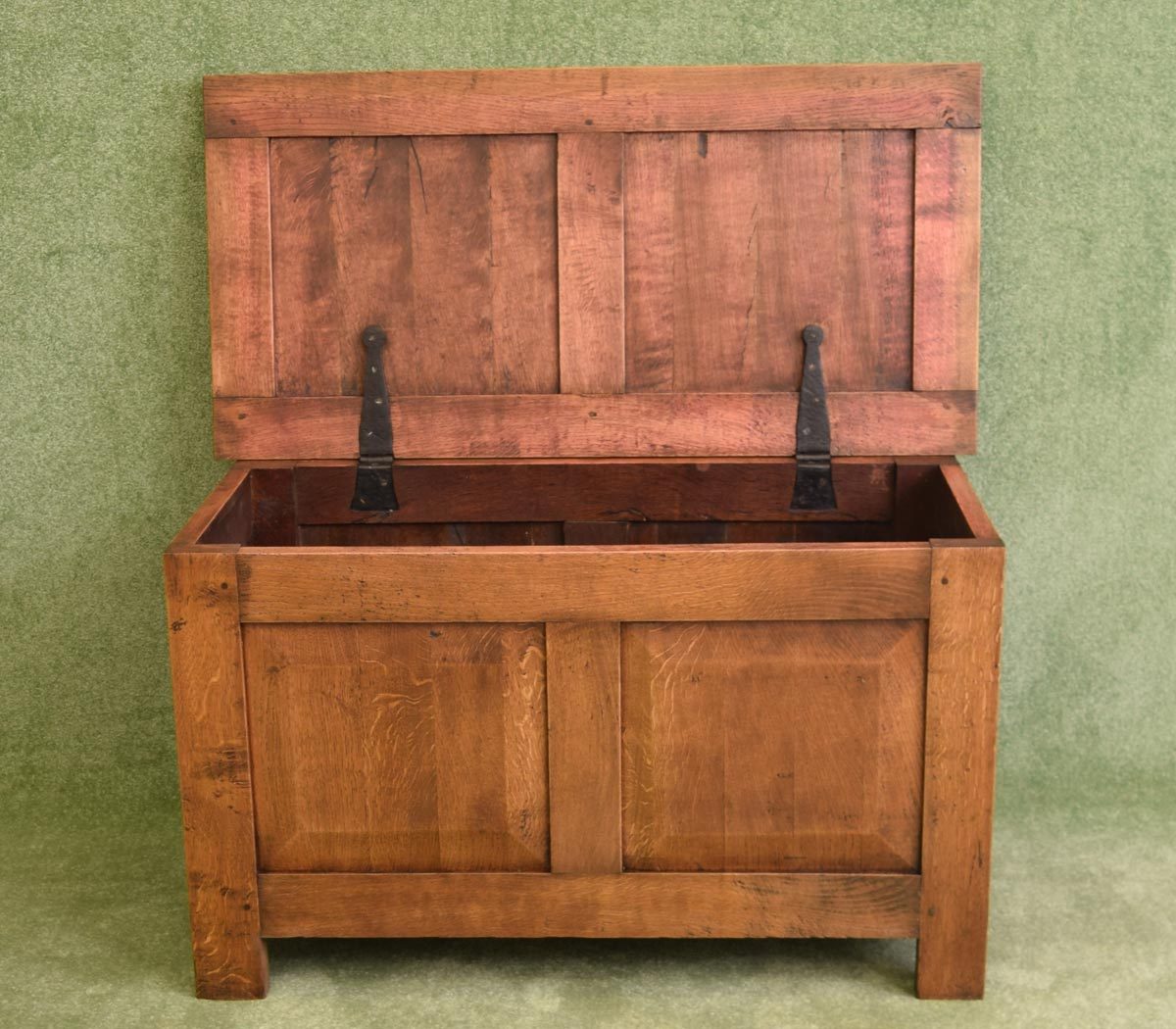 Restored Oak Blanket Box / Ottoman