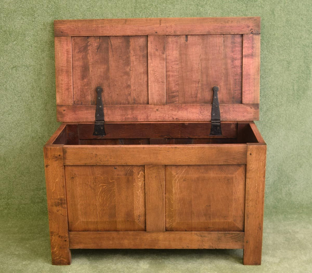 Restored Oak Blanket Box / Ottoman