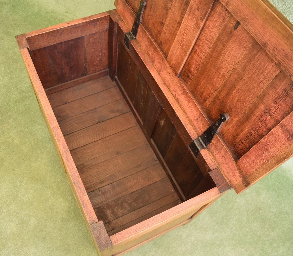 Restored Oak Blanket Box / Ottoman