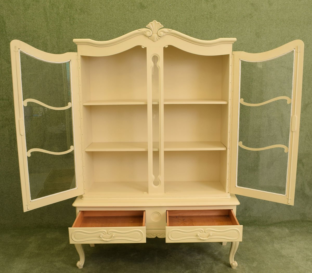 Painted French Display Cabinet