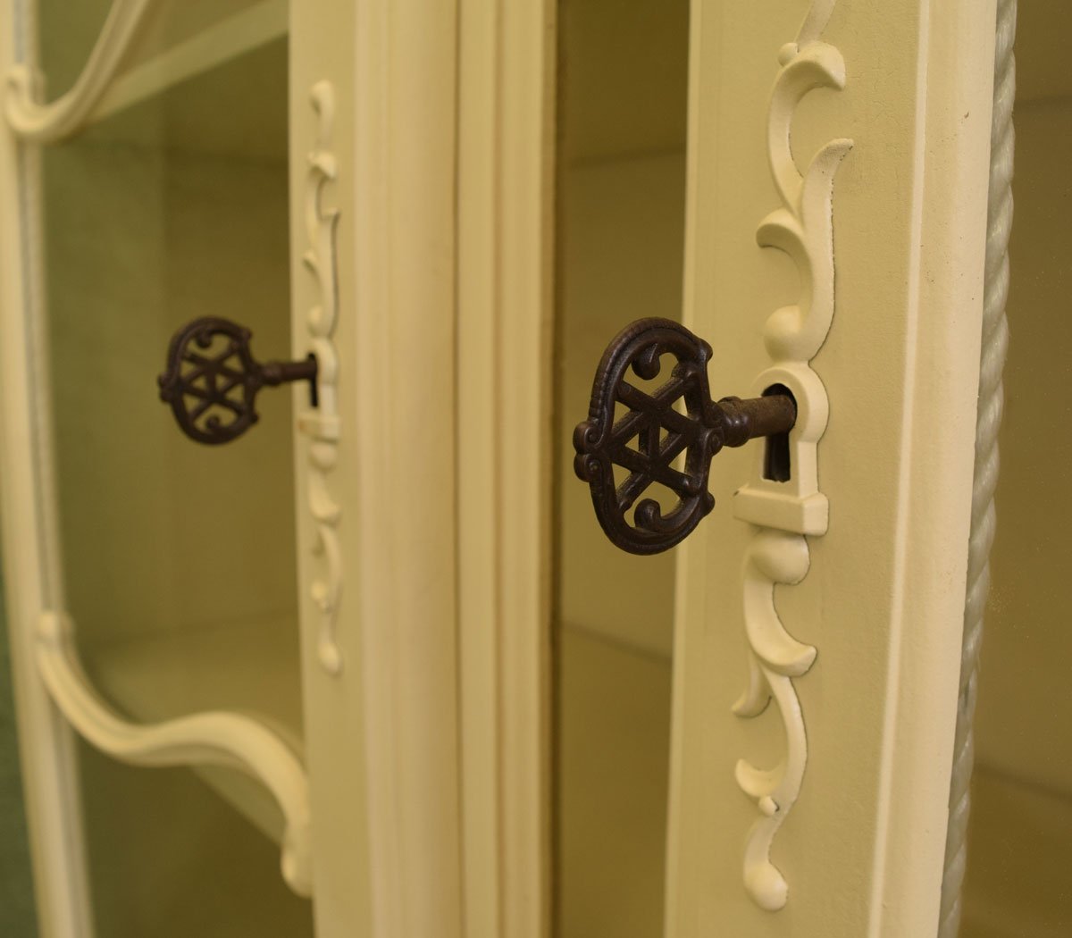 Painted French Display Cabinet