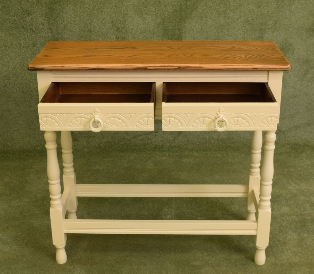 Painted Oak Console Table