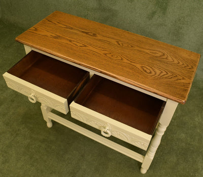 Painted Oak Console Table