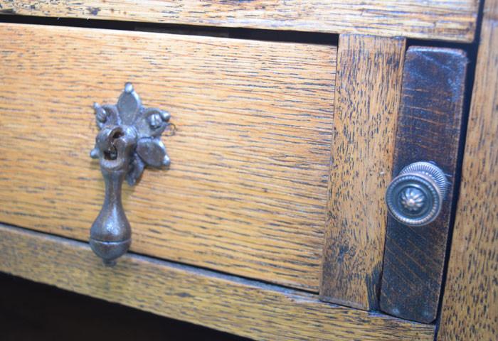 Restored Oak Students Bureau Bookcase