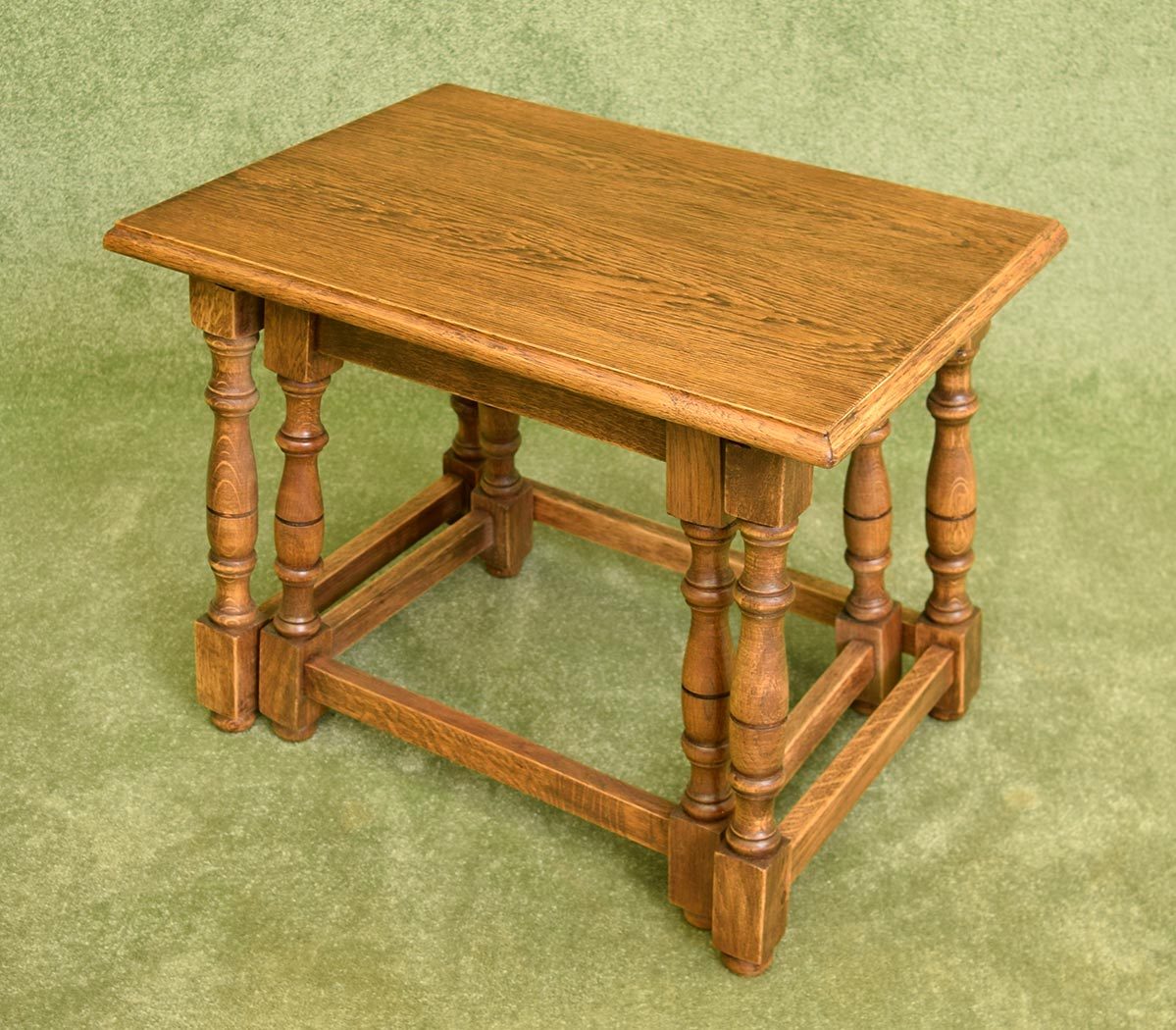 Dutch Oak Nest of 2 Tables
