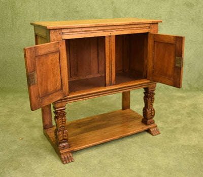 Dutch Styled Waxed Oak Sideboard