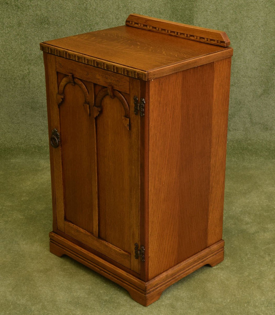 Restored Oak Bedside Cabinet
