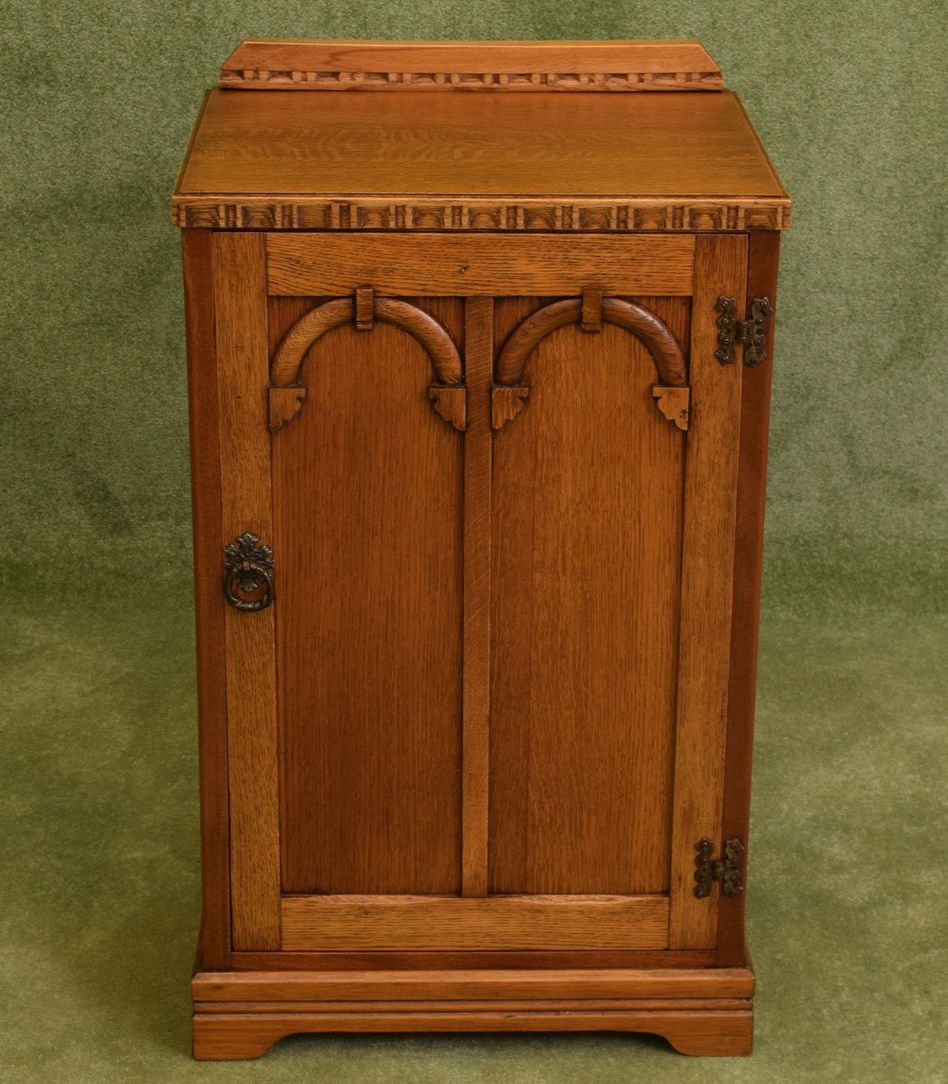 Restored Oak Bedside Cabinet