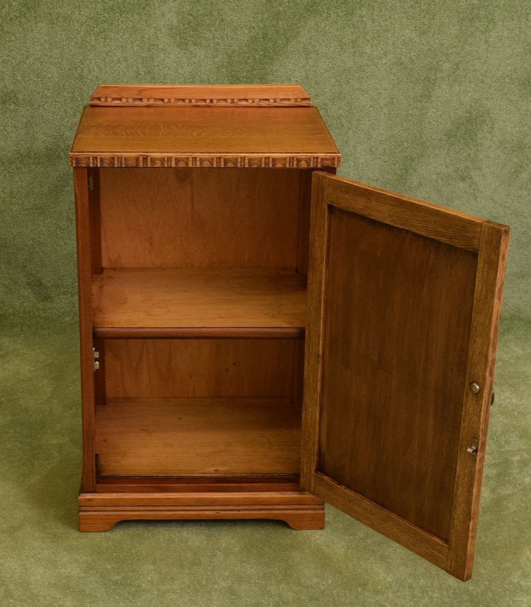Restored Oak Bedside Cabinet