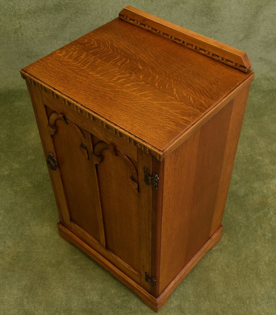 Restored Oak Bedside Cabinet