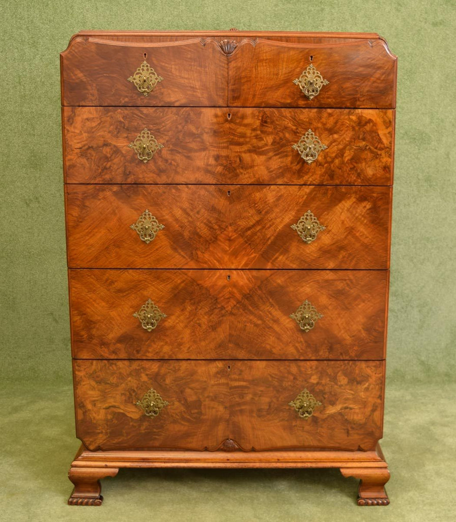 Restored Walnut Chest of Drawers